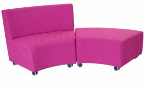 Glow Lounge Ottomans. Shows Cluster Combination. Fabric Any Colour